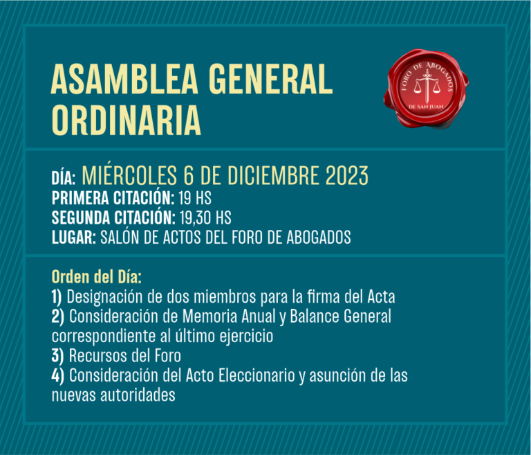  ASAMBLEA GENERAL ORDINARIA