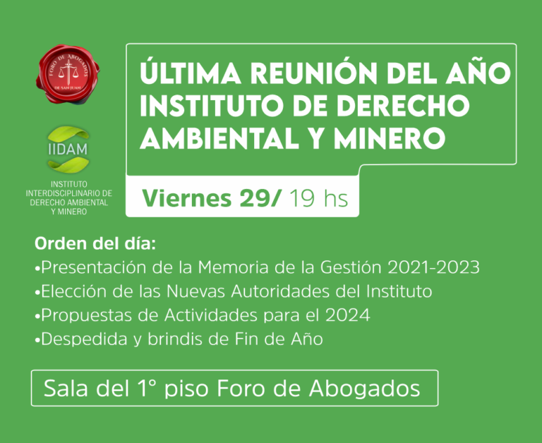 INSTITUTO DE DERECHO AMBIENTAL Y MINERO