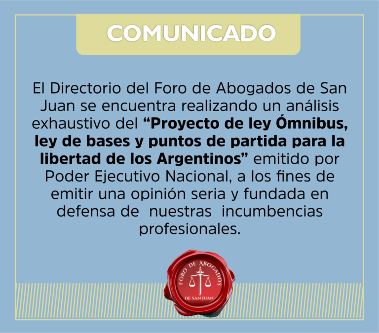 COMUNICADO