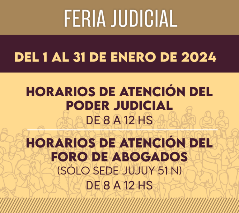 FERIA JUDICIAL 2024