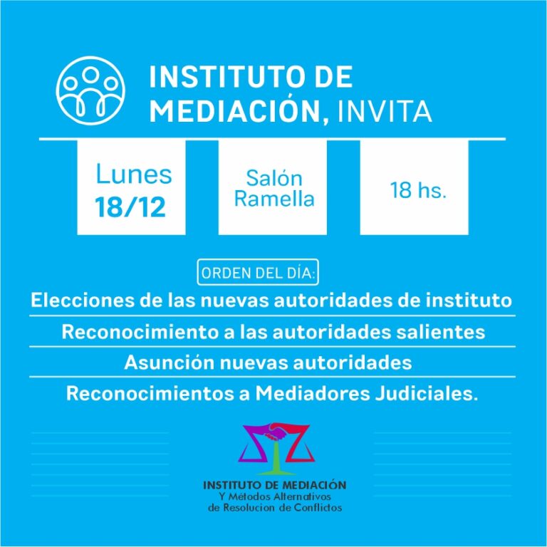 INSTITUTO DE MEDIACIÓN, INVITA