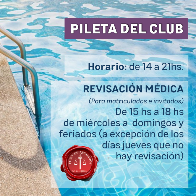 PILETA CLUB DEL FORO