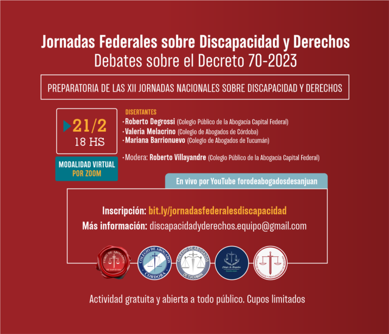Jornadas Federales sobre Discapacidad y Derechos