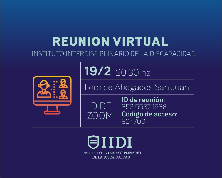 REUNION INSTITUTO DE DISCAPACIDAD