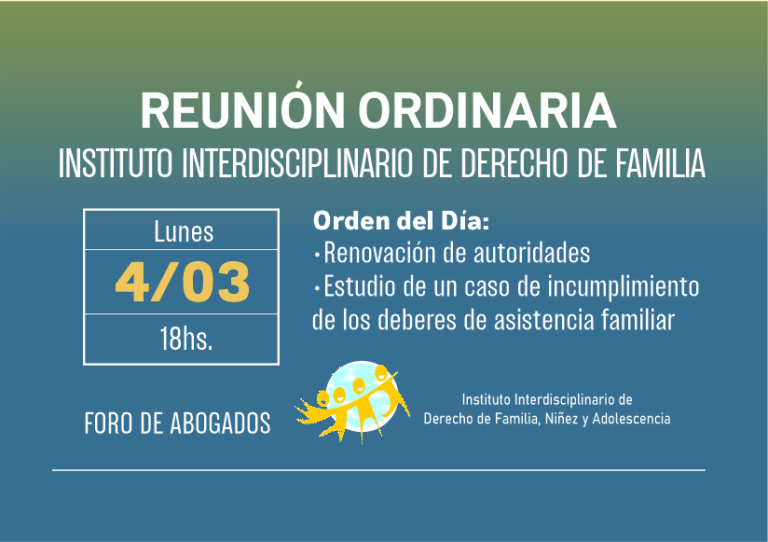 INSTITUTO INTERDISCIPLINARIO DE DERECHO DE FAMILIA