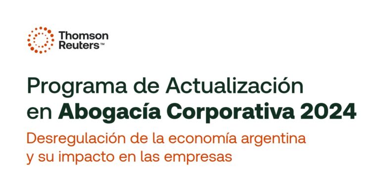 PROGRAMAS DE ACTUALIZACIÓN ABOGACÍA CORPORATIVA 2024 THOMSON REUTERS ARGENTINA
