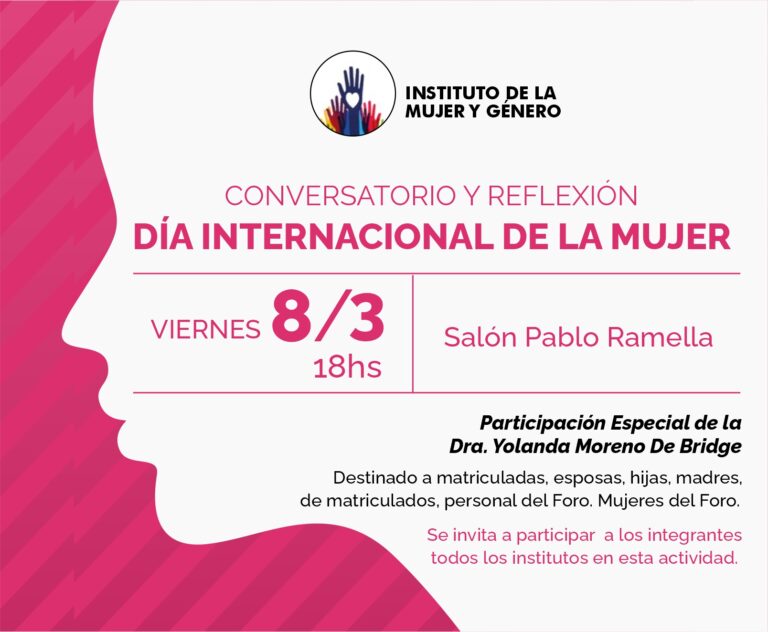CONVERSATORIO Y REFLEXIÓN: DÍA DE LA MUJER