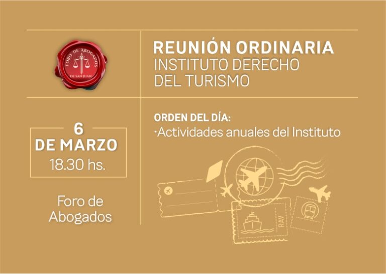INSTITUTO DE DERECHO DE TURISMO