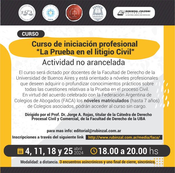 JUEVES 4 DE ABRIL INICIA CURSO GRATUITO DE INICIACIÓN PROFESIONAL