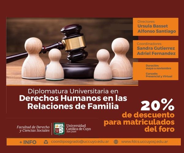 DIPLOMATURA EN DERECHOS HUMANOS EN LAS RELACIONES DE FAMILIA