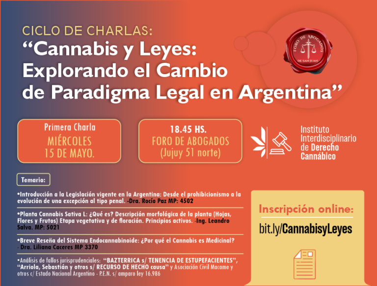 CICLO DE CHARLAS: “Cannabis y Leyes: Explorando el Cambio