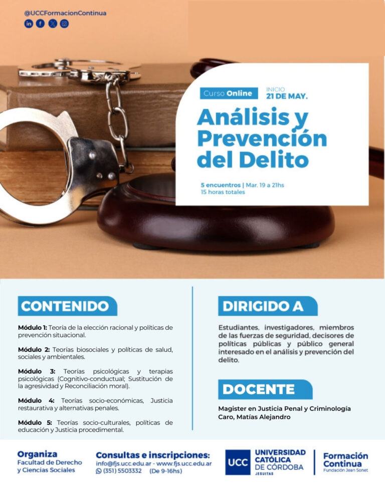 UCC. Análisis y Prevención del Delito