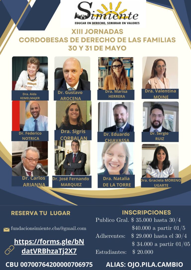 JORNADAS DE DERECHO DE FAMILIA