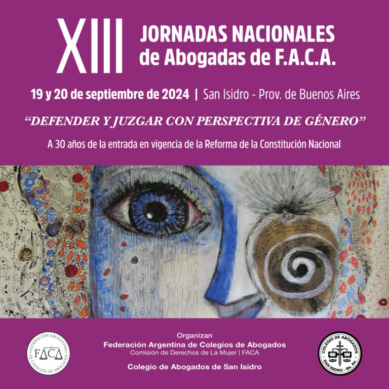 XIII JORNADAS NACIONALES de Abogadas de F.A.C.A.