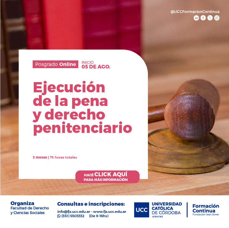 UCC. Ejecución de la Pena y Derecho Penitenciario