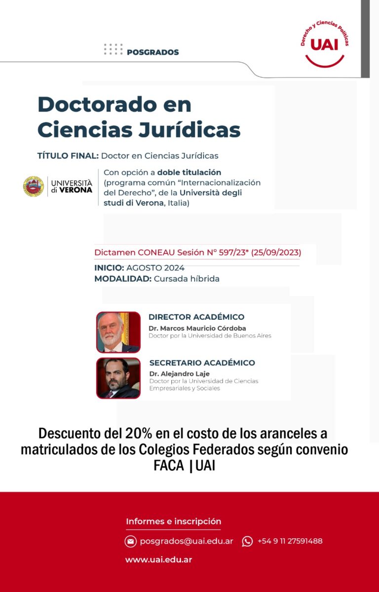 UAI – DOCTORADO EN CIENCIAS JURÍDICAS