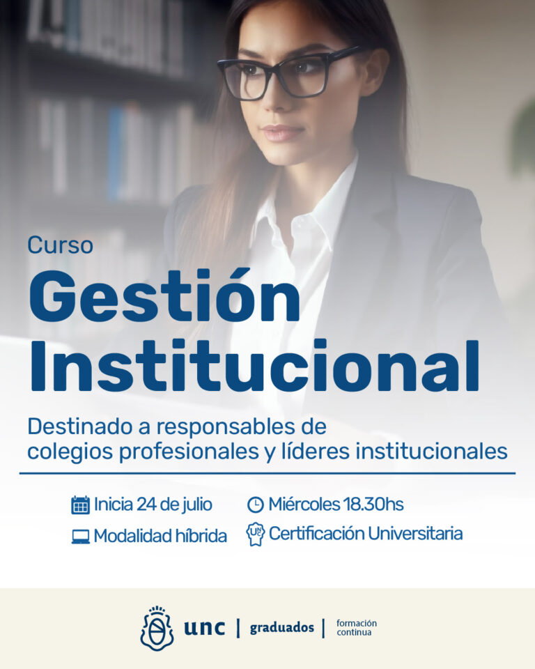  ¿Ya tenés tu lugar? Seminario de Gestión Institucional para Colegios Profesionales (Actividad arancelada)