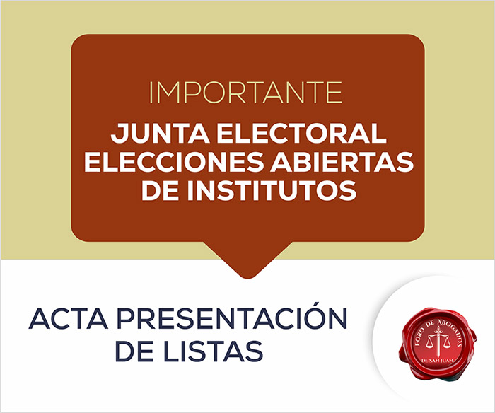 LISTAS PRESENTADAS