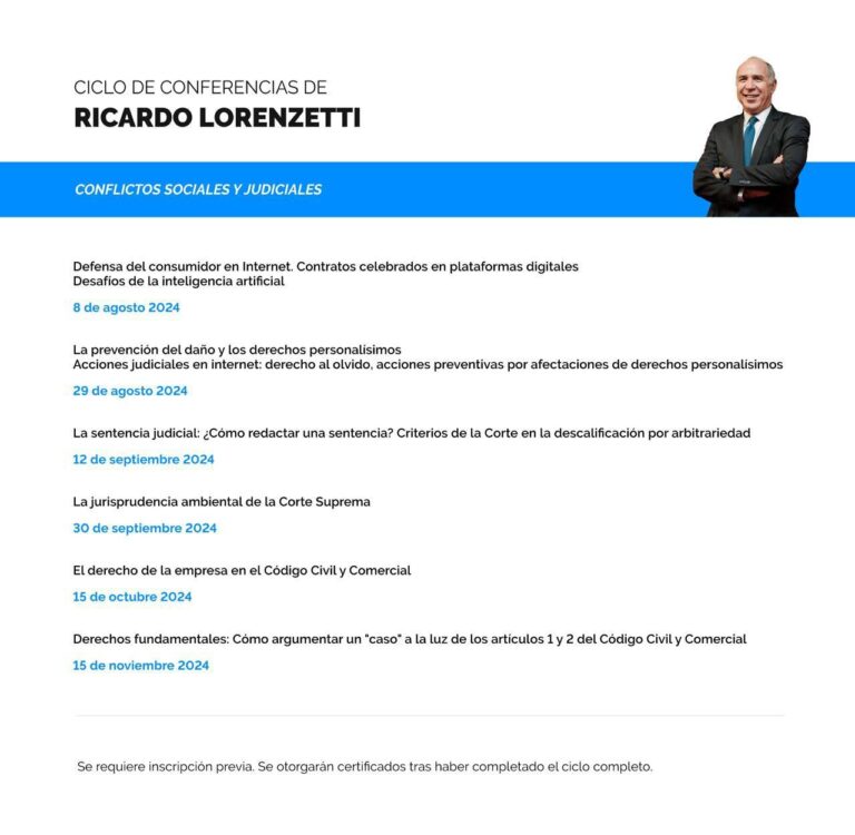 CICLO DE CONFERENCIAS DR. LORENZETTI