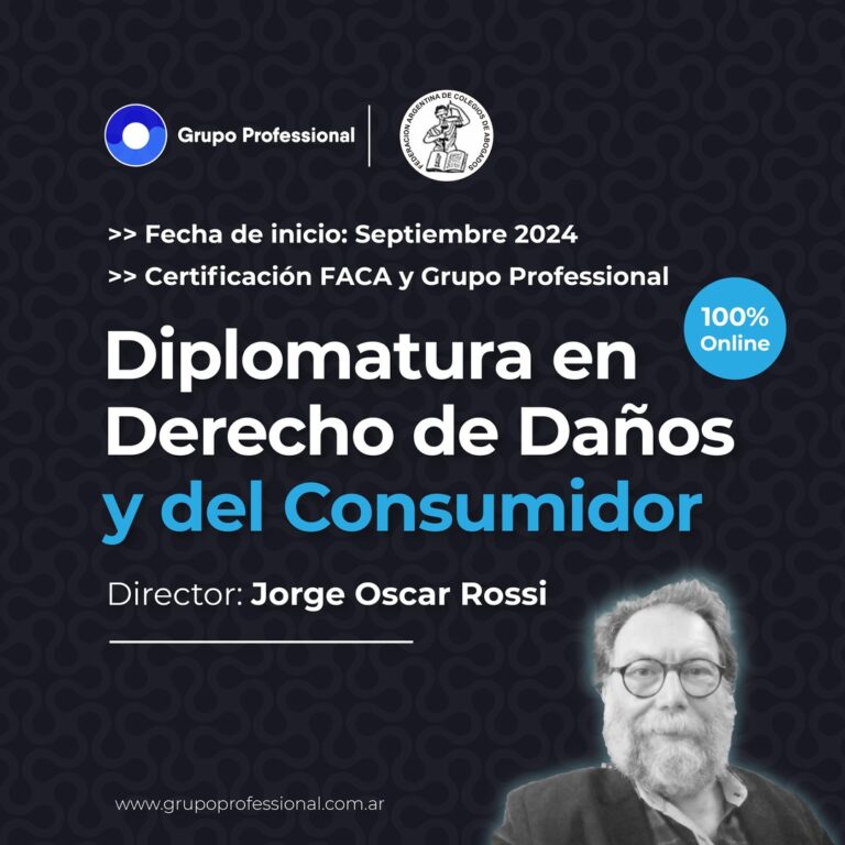 DIPLOMATURA EN DERECHO DE DAÑOS Y DEL CONSUMIDOR
