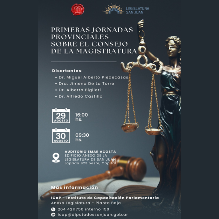 PRIMERAS JORNADAS PROVINCIALES SOBRE EL CONSEJO DE LA MAGISTRATURA