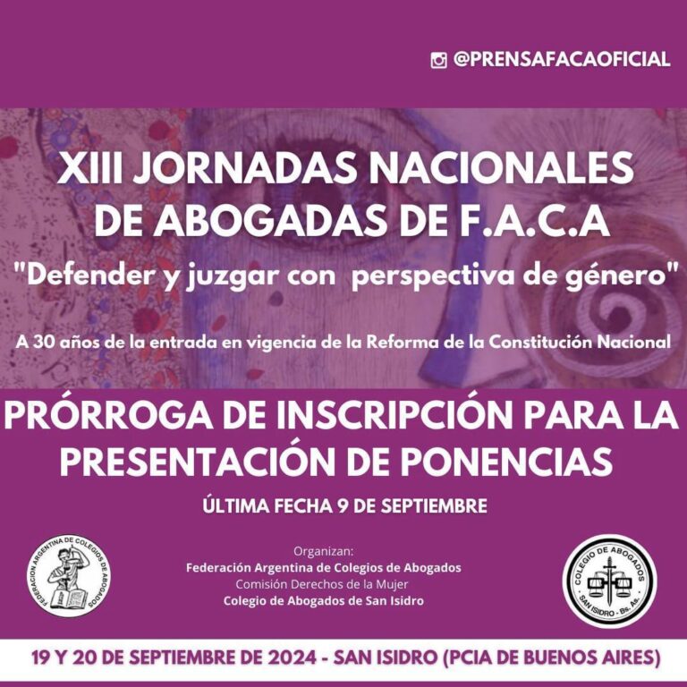 XIII Jornadas Nacionales de Abogadas de FACA