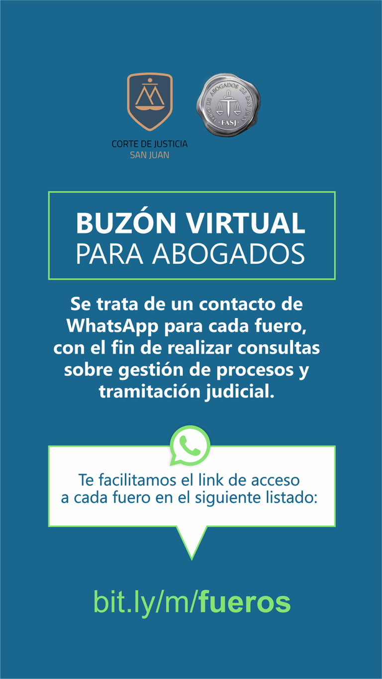 ACCESO RÁPIDO BUZÓN VIRTUAL PARA ABOGADOS