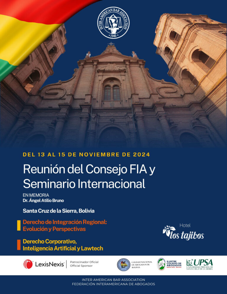 INSCRIBASE HOY! REGISTER TODAY! Reunión Consejo y Seminario Internacional FIA – Nov 13-15