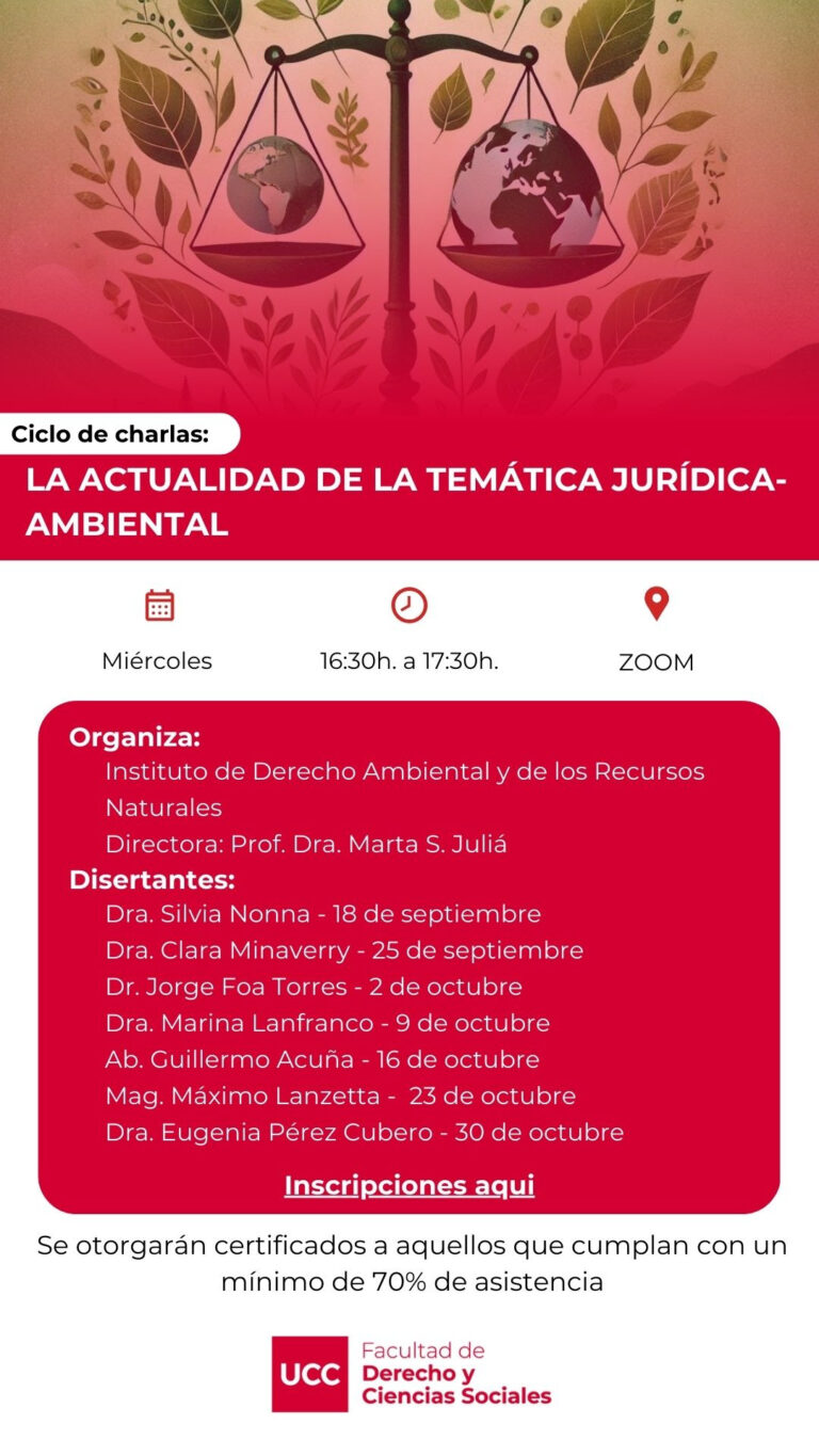 UCC. La Actualidad de la Temática Jurídica – Ambiental