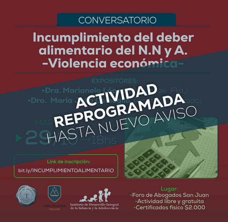 ACTIVIDAD REPROGRAMADA