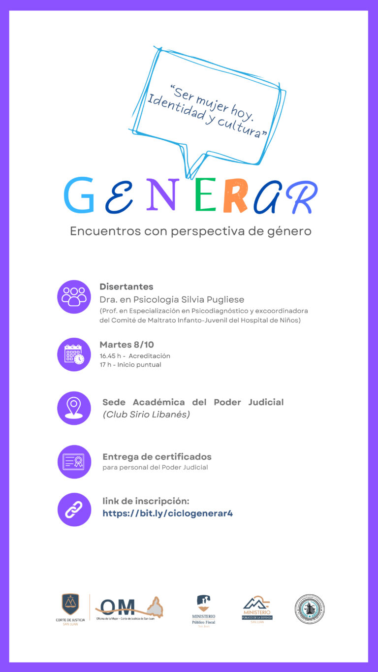 Ciclo Generar:Cuarto encuentro: Ser mujer hoy. Identidad y Cultura.