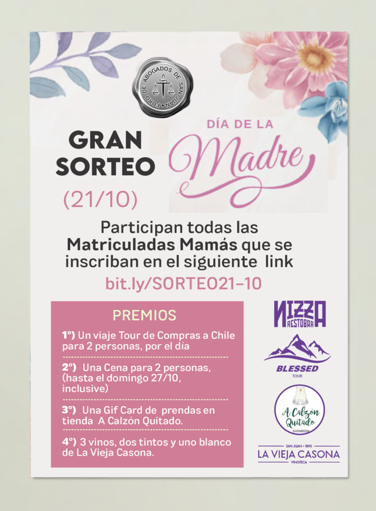 GRAN SORTEO DIA DE LA MADRE
