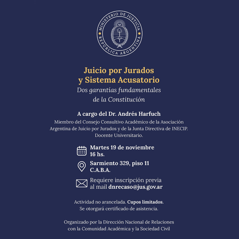 CAPACITACIÓN SOBRE JUICIO POR JURADOS Y PROCESO PENAL ADVERSARIAL