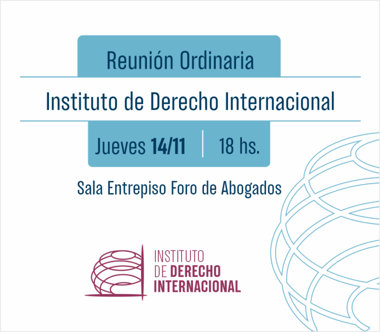 INSTITUTO DE DERECHO INTERNACIONAL