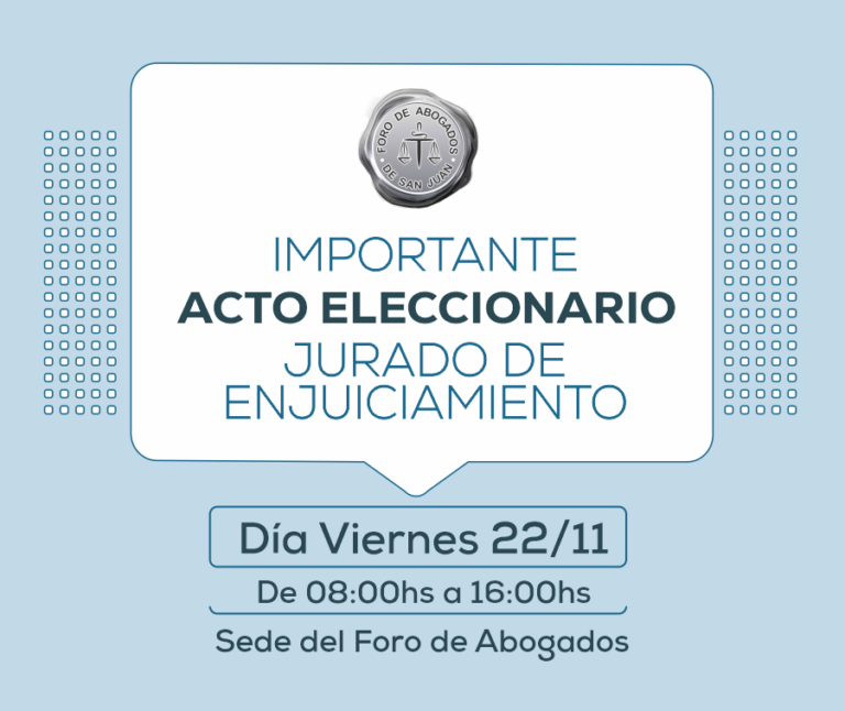 ACTO ELECCIONARIO JURADO DE ENJUICIAMIENTO