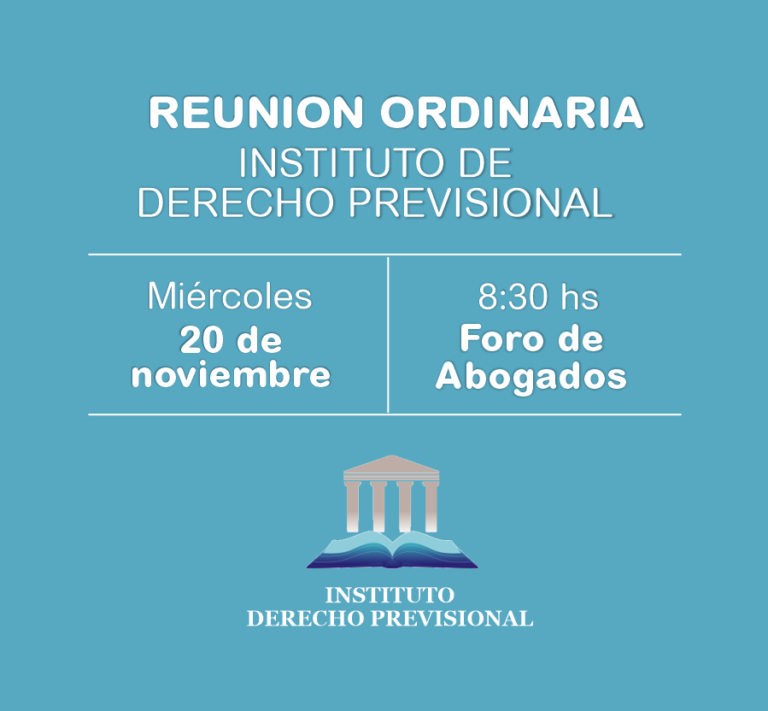 INSTITUTO DE DERECHO PREVISIONAL, INVITA: