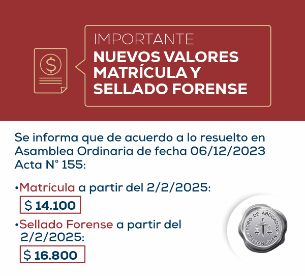 NUEVOS VALORES UNIDADES FORENSES AL 2 DE FEBRERO 2025