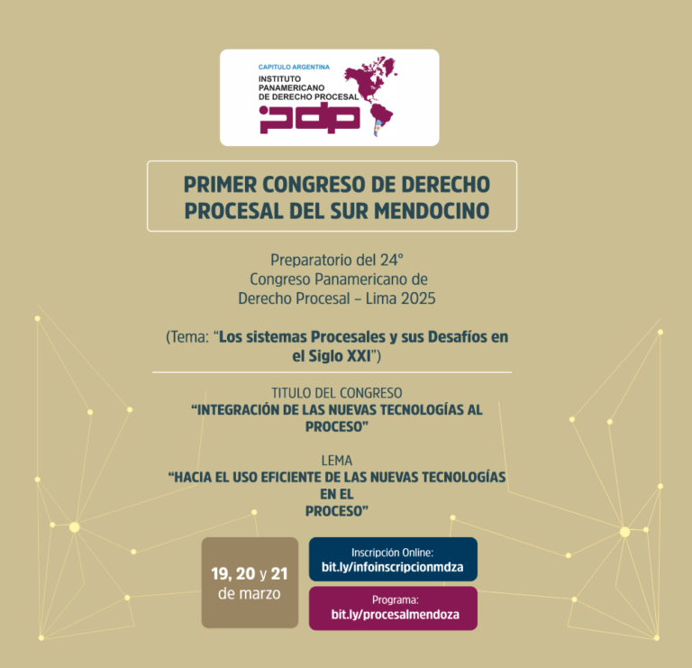 PRIMER CONGRESO DE DERECHO  PROCESAL DEL SUR MENDOCINO