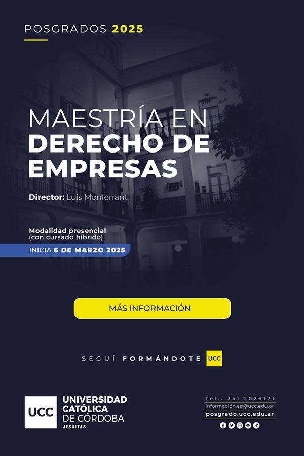 MAESTRÍA EN DERECHOS DE EMPRESAS