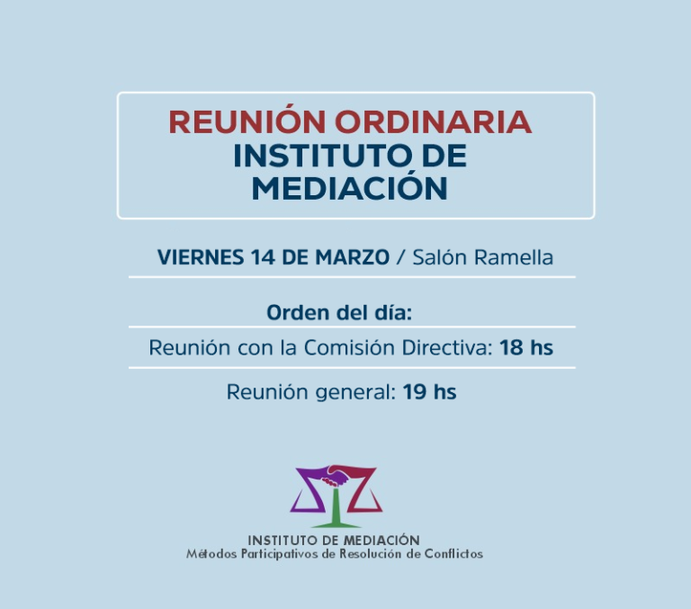 INSTITUTO DE MEDIACIÓN , INVITA: