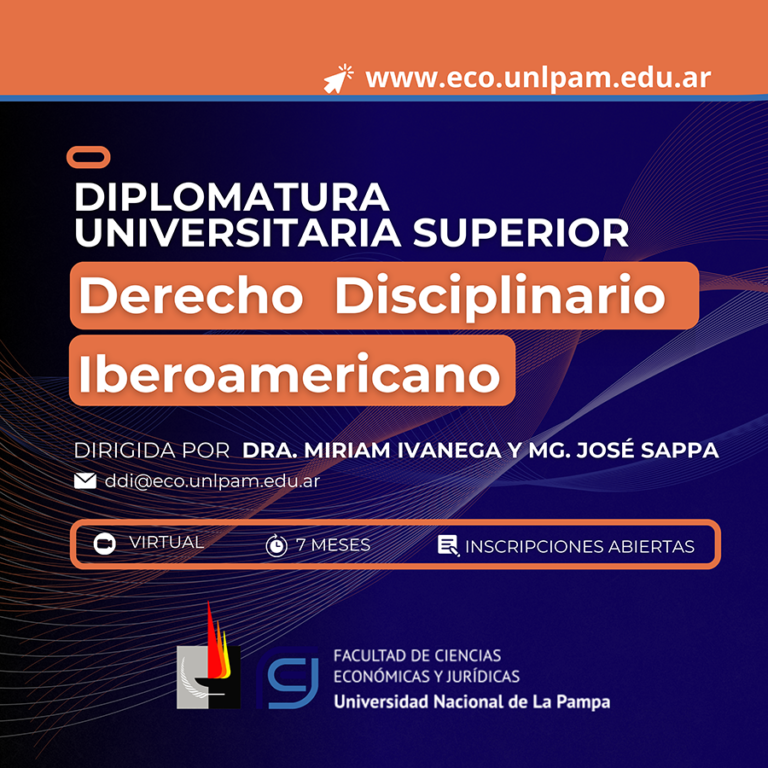 Propuesta formativa – Diplomatura Derecho Disciplinario Iberoamericano