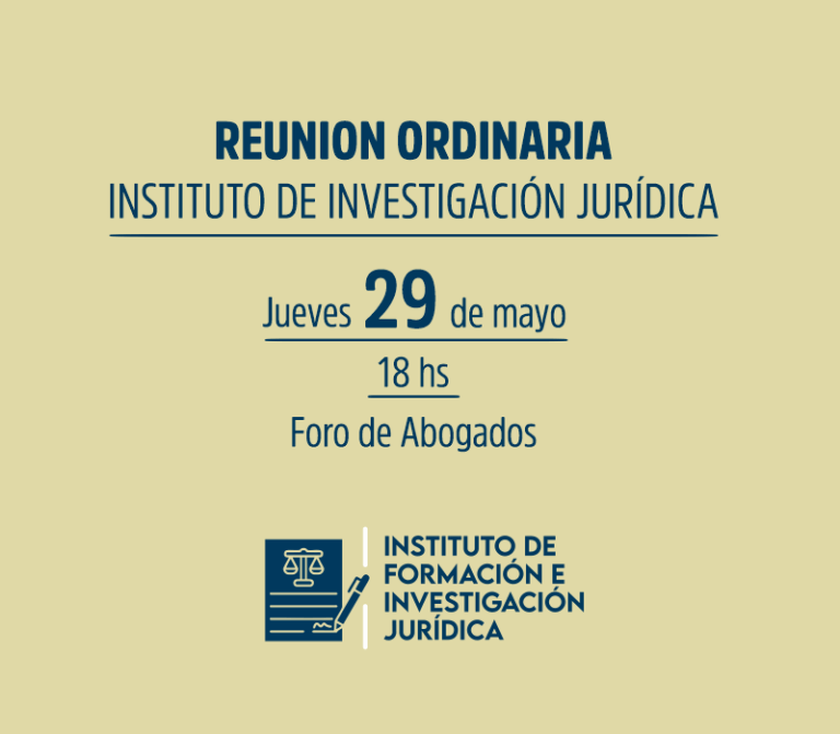 REUNION ORDINARIA INSTITUTO DE INVESTIGACIÓN JURÍDICA