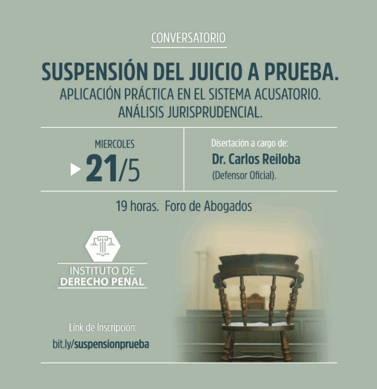 SUSPENSIÓN DEL JUICIO A PRUEBA