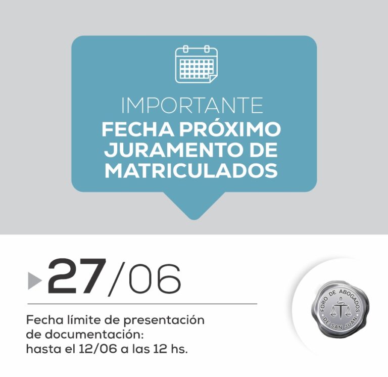 NUEVO JURAMENTO MATRICULADOS