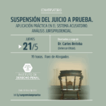 suspension del juicio de prueba