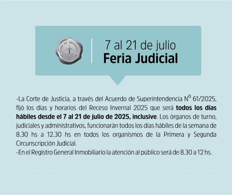 FERIA JUDICIAL