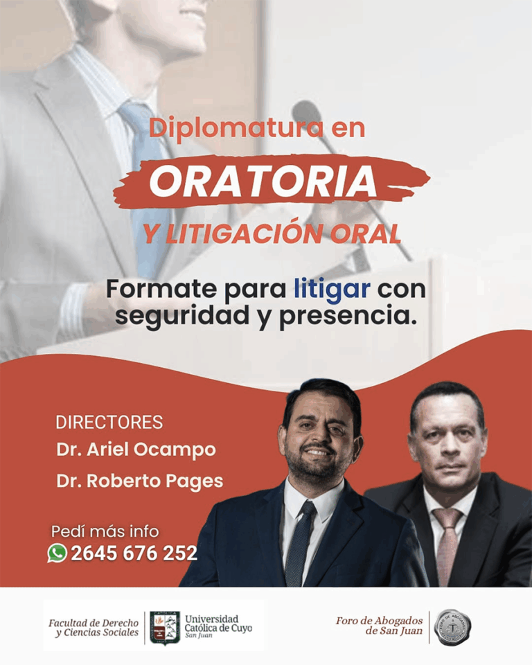 DIPLOMATURA EN ORATORIA