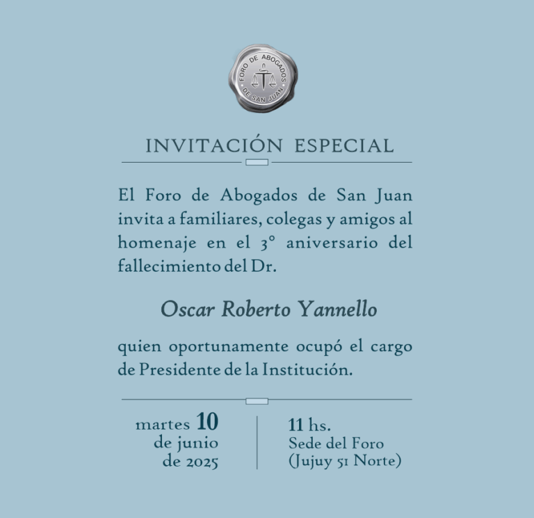 HOMENAJE DR. OSCAR ROBERTO YANNELLO