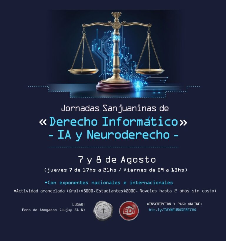 JORNADA “IA Y NEURODERECHO”