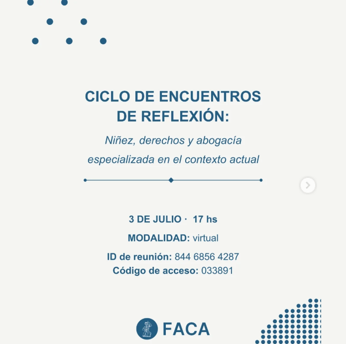 FACA: Ciclo de Encuentros de Reflexión